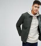 Asos Tall Worker Jacket In Khaki - Green