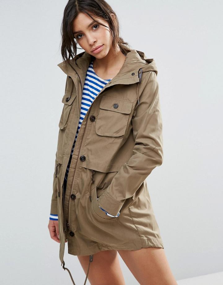 Parka London Cecile Classic Parka Jacket - Tan