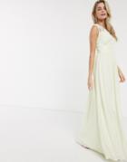 Chi Chi Keyla Maxi Dress In Light Yellow