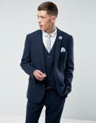 Harry Brown Donegal Nep Suit Jacket - Navy