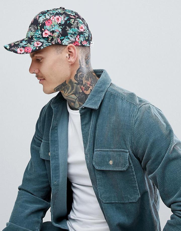 7x Tropical Print Baseball Cap - Multi