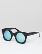 Jeepers Peepers Retro Sunglasses In Chunky Frame And Tinted Lens - Black