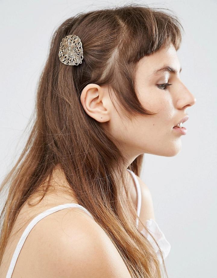 Asos Filigree Hair Clip - Gold