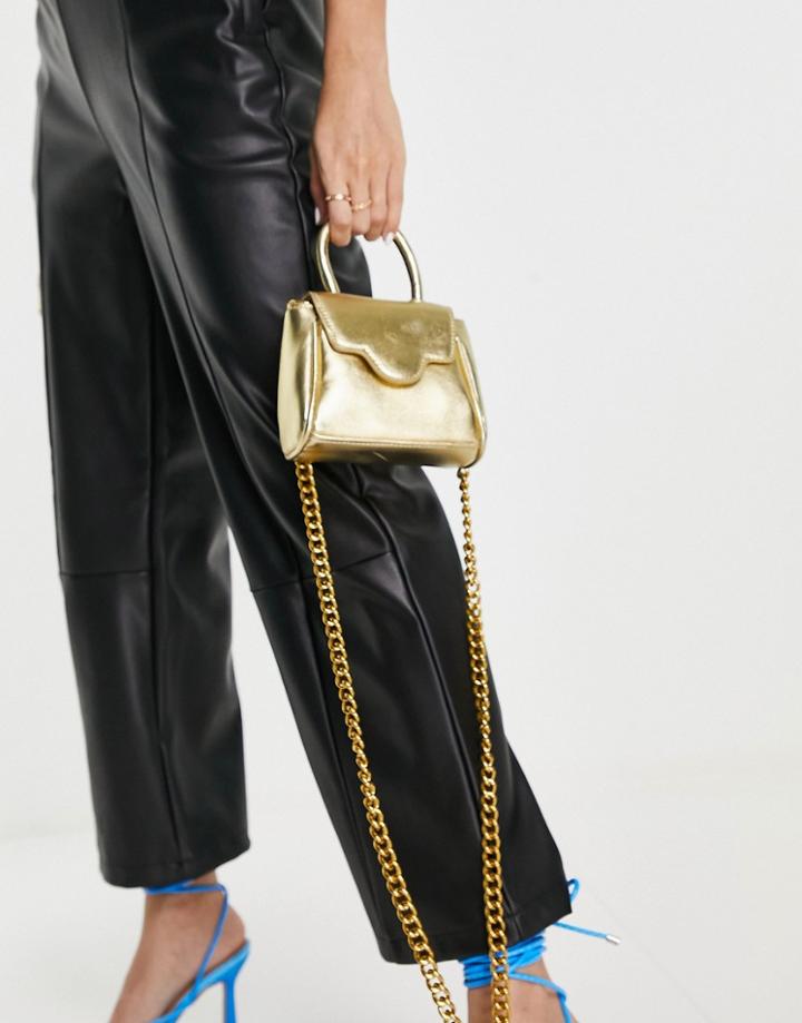 Ego X Jess Hunt Mini Cross Body Bag In Gold
