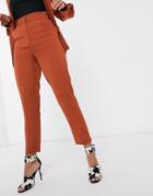 Lavish Alice Tailored Pants In Two-piece In Brown