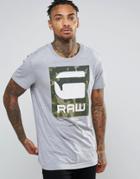 G-star Camo Logo T-shirt - Gray