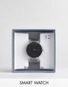 Skagen Connected Skt5000 Falster Mesh Display Smart Watch In Silver - Silver