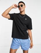 River Island Regular Logo T-shirt In Black