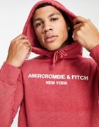 Abercombie & Fitch Hoodie In Burgundy-red