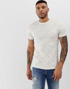 River Island T-shirt With Logo Print In White - White