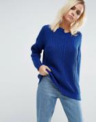 Asos Sweater With Reconstructed Detail - Multi