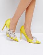 Asos Pavlova Embellished High Heels - Yellow