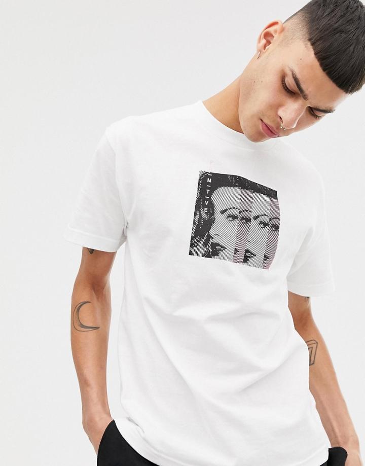 Primitive Shutter Logo T-shirt In White - White