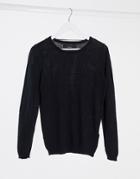 Vero Moda Round Neck Sweater In Black