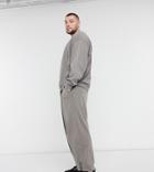 Puma Plus Oversized Sweatpants In Washed Gray-grey