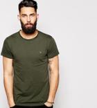 Farah T-shirt With F Logo In Slim Fit Exclusive - Green