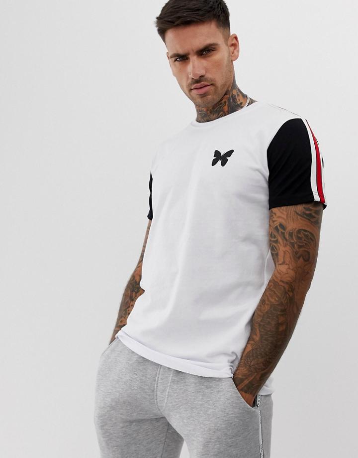 Good For Nothing Muscle Fit T-shirt In White With Raglan Sleeves
