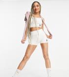 Puma Ribbed Crop Top In White - Exclusive To Asos