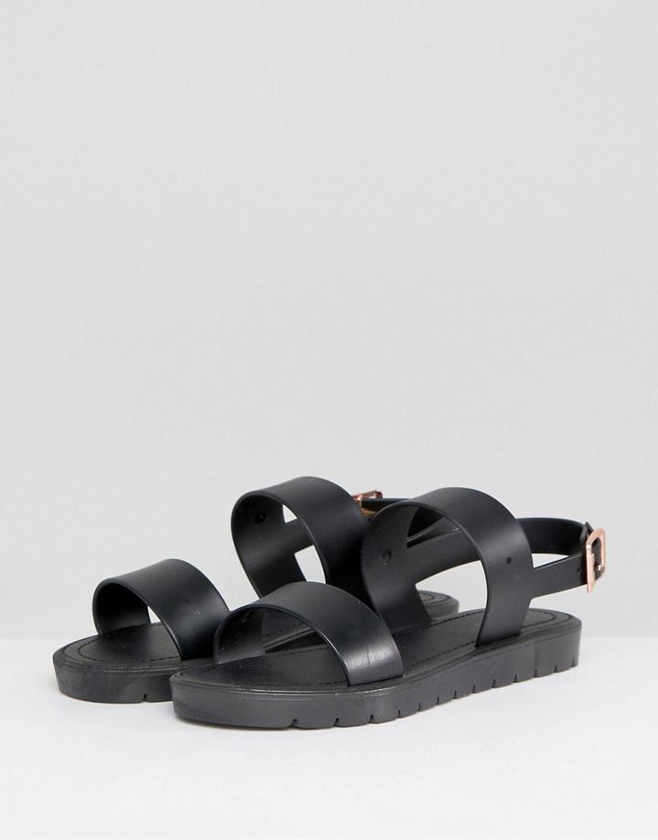 Raid Nova Black Sporty Sandals - Black