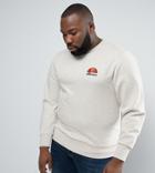 Ellesse Plus Sweatshirt With Small Logo In Gray - Stone