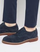 Kg Kurt Geiger Harper Suede Derby Shoes - Navy