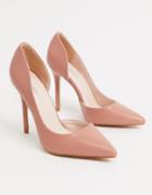 Glamorous D'orsay Pumps In Blush-neutral