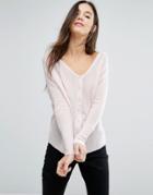 Subtle Luxury Cashmere Reverible Crew Neck Sweater & Cardigan In Princ
