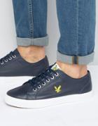 Lyle & Scott Teviot Leather Sneakers - Navy