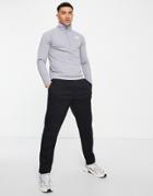 The North Face Flex Ii 1/4 Zip Long Sleeve Top In Gray