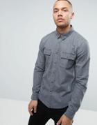 Another Influence Denim Work Shirt Jacket - Gray