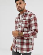 Jack & Jones Flannel Check Shirt In Red