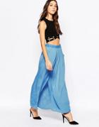 Y.a.s Elektra Maxi Skirt - Blue