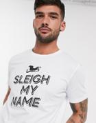 Jack & Jones Holidays Slogan T-shirt-white