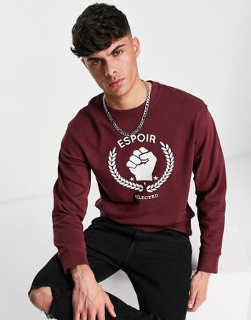 Selected Homme Sweatshirt In Red