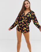 Asos Design Mix & Match Fruit Pyjama Short-multi