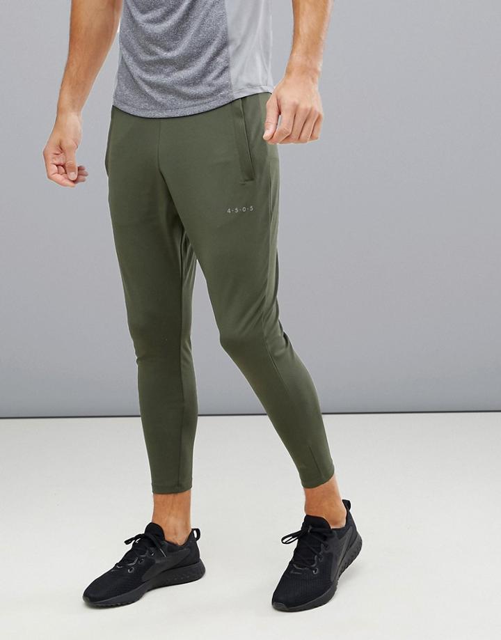 Asos 4505 Super Skinny Tapered Joggers In Khaki - Green