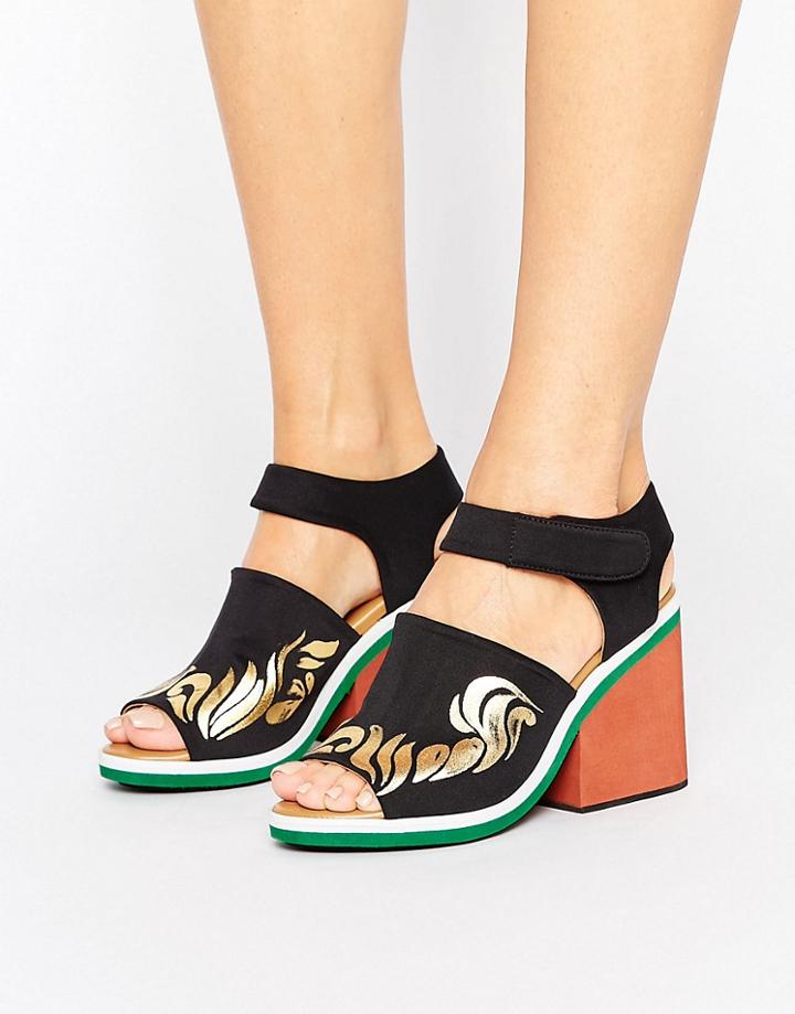 Clover Canyon Block Heel Sandal - Black