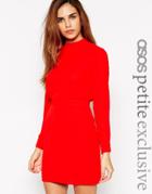 Asos Petite Mini Dress With High Neck - Black $48.00