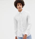 Noak Smart Shirt In White With Long Sleeves - White