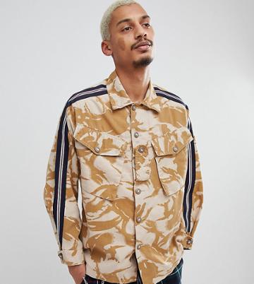 Milk It Camo Jacket With Taping - Stone