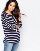 Warehouse Cutabout Stripe Top
