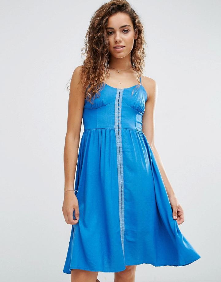 D.ra Hook And Eye Cannes Dress - Blue