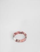 Asos Ring In Red Semi Precious Look Stone - Red