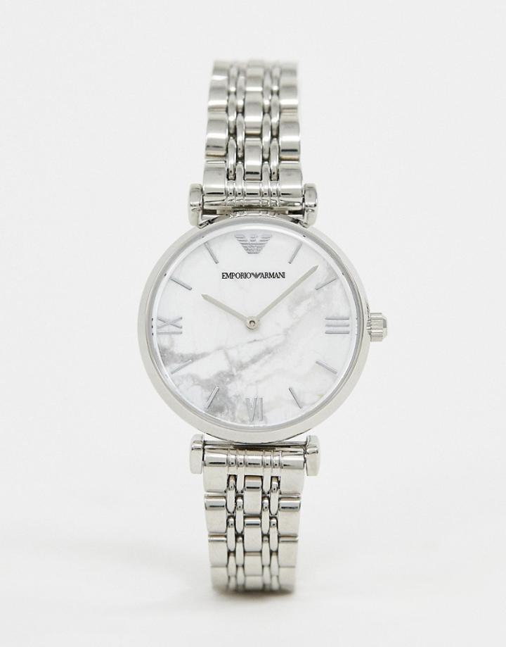 Emporio Armani Ar11170 Gianni T-bar Bracelet Watch 32mm - Silver
