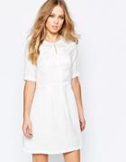 Y.a.s Wonar Short Sleeve Dress - Snow White
