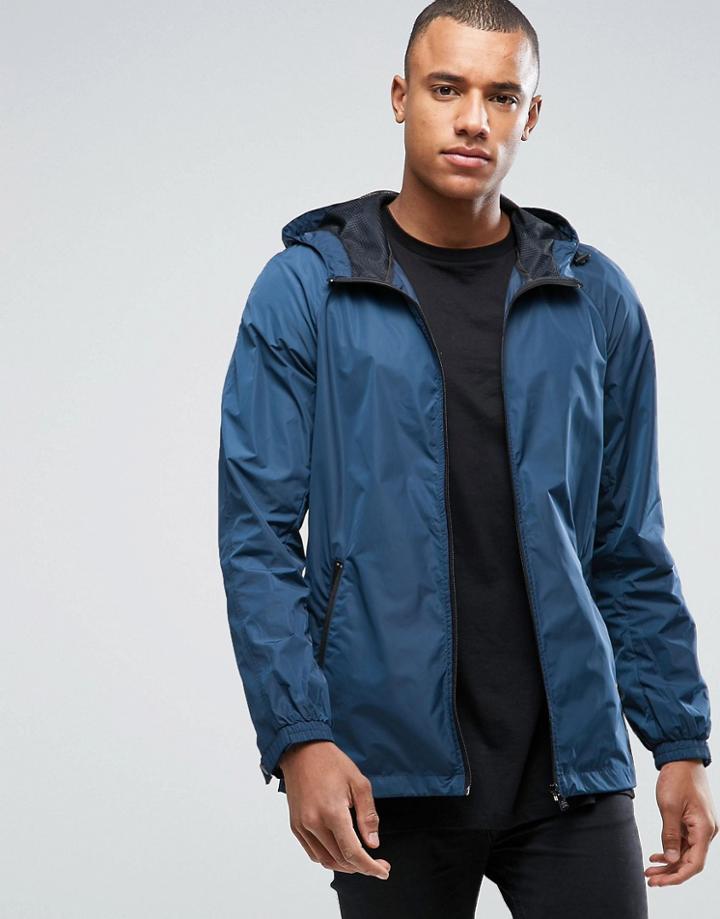 Only & Sons Lightweight Hooded Jacket - Blue