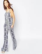 Flynn Skye Not Just A Flare Jumpsuit In Dreamy Days - Dreamy Days