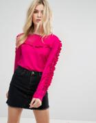 Only Frill Detail Blouse - Pink