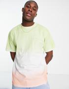 Levi's T-shirt With Small Logo In Tie Dye Ombre Print-multi