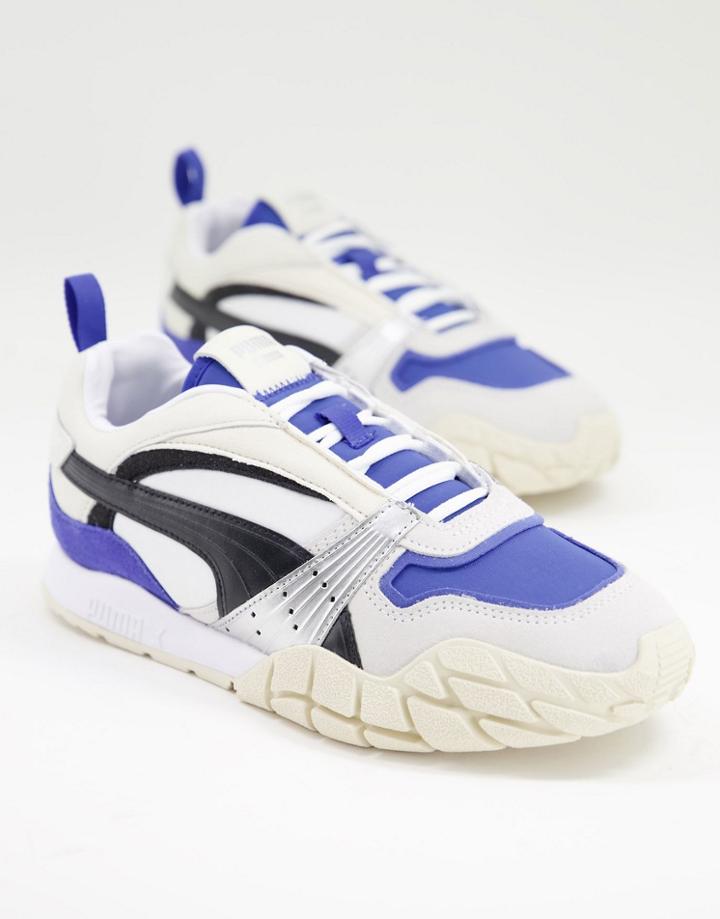 Puma Kyron Awakening Sneakers In White And Blue